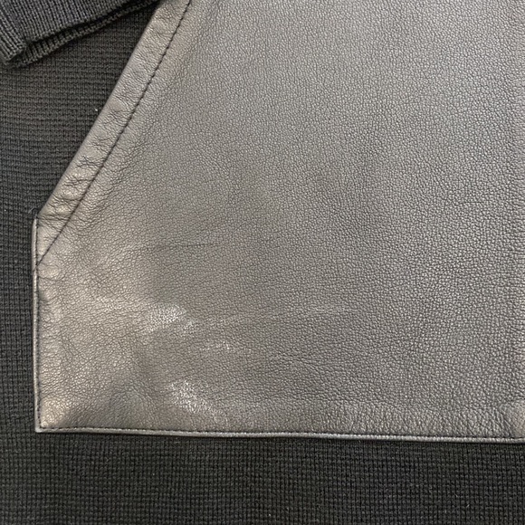 Jcrew 100% Merino Wool Sweater w/ Leather Pockets, Sz XS - Picture 4 of 7